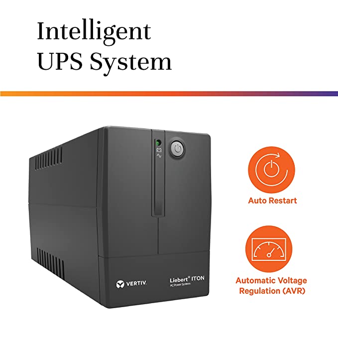 UPS LIEBERT ITON CX 600 (7AH Battery || Desktop PC || 230 Volts)