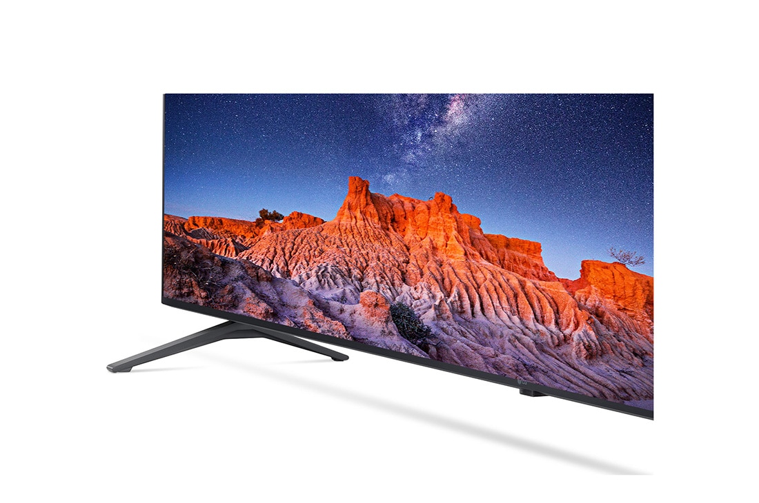 LG Commercial T V 50UQ801C (43" Display UHD 4K || ThinQ AI || Ethernet || Wifi || Web Bowser 218.9 Watt || IIluminance Green Sensor, Quad ||  HDMI || 1 Year )