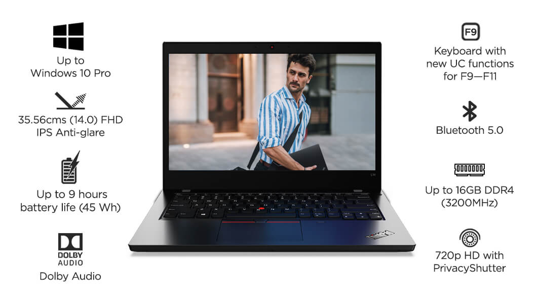 Lenovo ThinkPad L14 G2 (Intel Core I3-1115G4 || 8GB DDR4 RAM || 512GB SSD || DOS || 14" Display || 1 Year Warranty + ADP